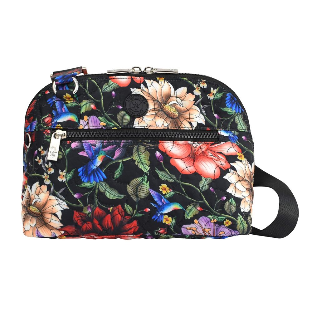 9537 Wanderlust Quilted Fabric Collection Vegan Dome Crossbody